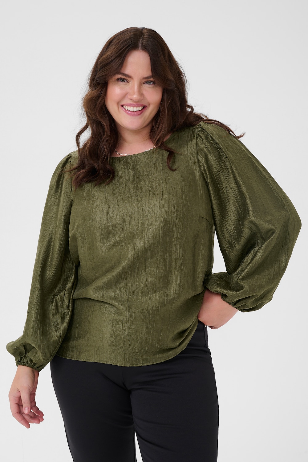 Langarm-Bluse Regular fit