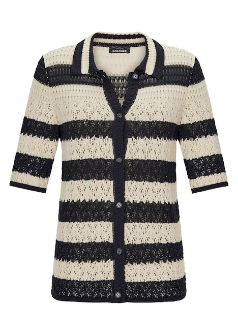 Ajourjacke in maritimen Look