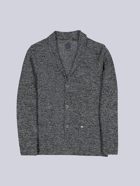 engbers Herren Stricksakko , Schwarz