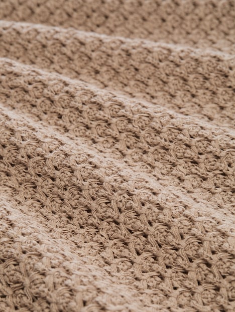 Loose Fit Strickpullover mit Lochmuster