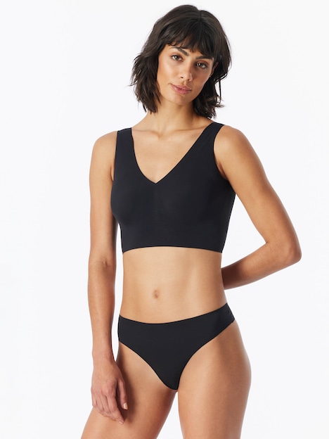 Schiesser Damen Bustier Padded - Invisible Soft - schwarz