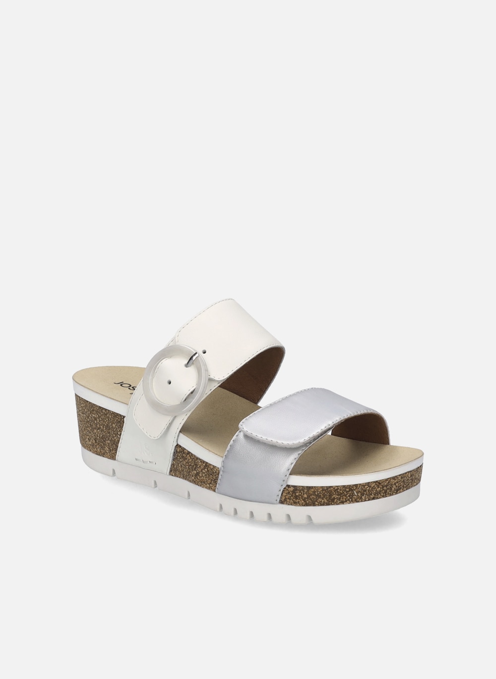 Damen Sandale Quinn 14, silber-kombi