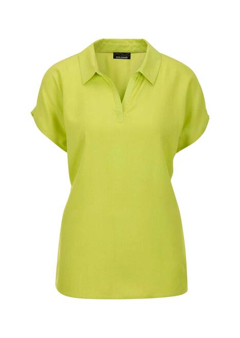 Uni Bluse mit Hemdkragen