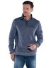 engbers Herren Sweatshirt mit Stehkragen , Mittelblau