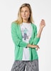 Offene Strickjacke in Kurzform