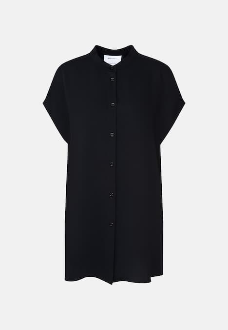 Damen Stehkragenbluse - Uni