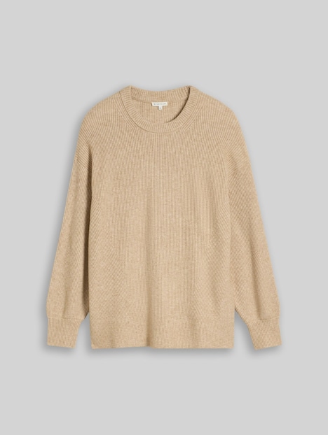 Oversize Strickpullover mit Rundhalsausschnitt