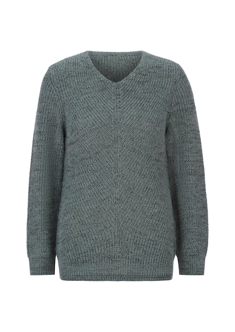 Strickpullover mit V-Ausschnitt