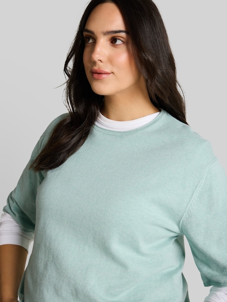 Loose Fit Strickpullover mit Kaschmir-Anteil