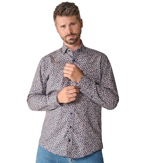 Freizeithemd Print Casual Fit