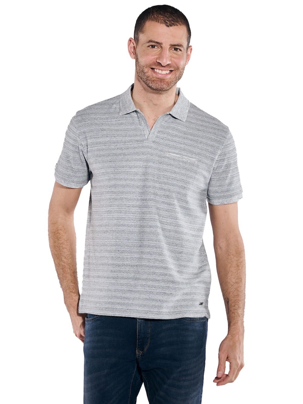 Polo-Shirt strukturiert