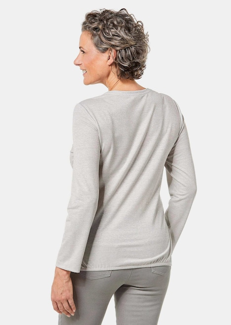 Glanzshirt mit Druck