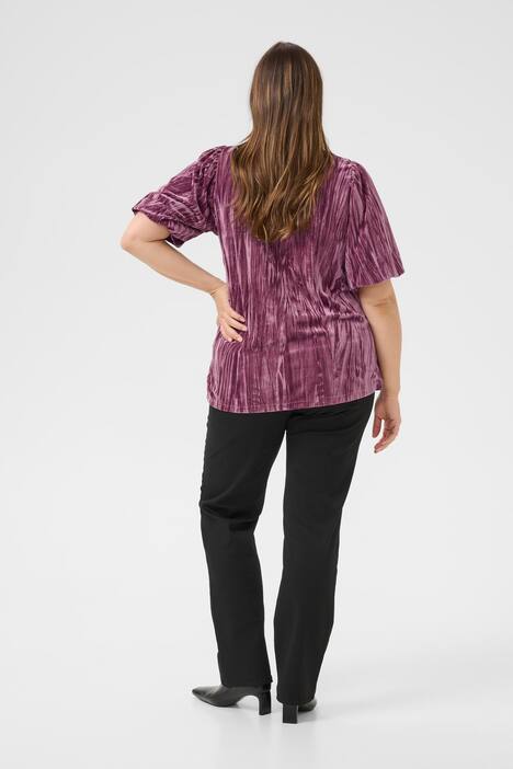 Blouse met korte mouwen Regular fit