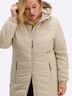Steppjacke Langarm Uni Mit Kapuze