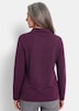 Langarm Viskose-Pullover, Stehbund