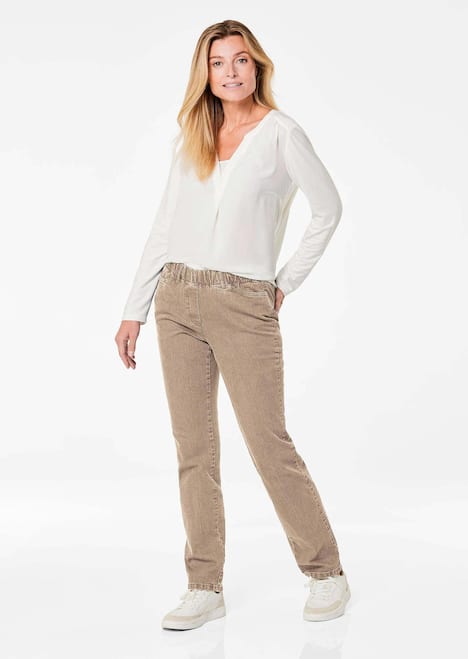 GOLDNER Jeans CARLA met elastische band Klassieke jeans CARLA met elastische tailleband