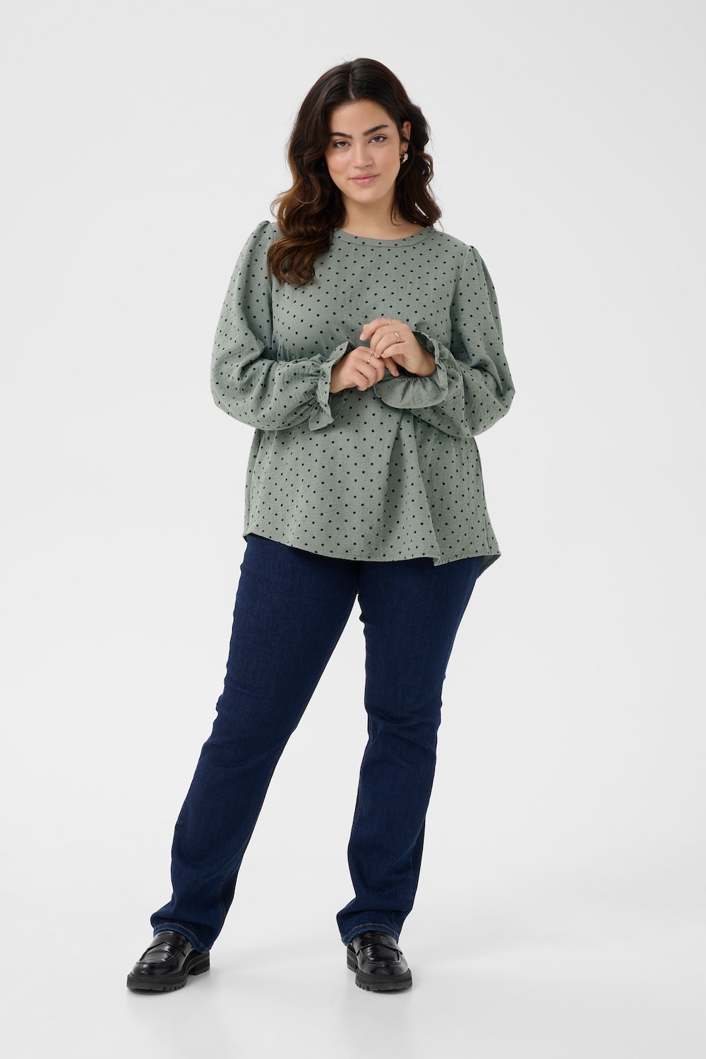 Langarm-Bluse Regular fit