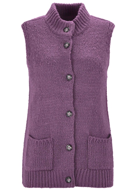 Gebreid vest met knoopsluiting
