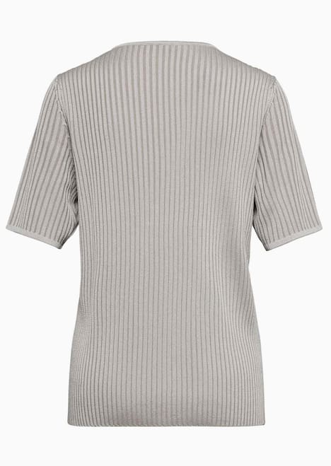 Pflegeleichter Pullover in hochwertiger Rippenstruktur