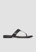 Zehentrenner-Sandalen aus Leder mit dekorativem Detail