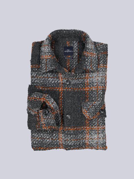 engbers Herren Overshirt in Teddy-Qualität , Rostorange