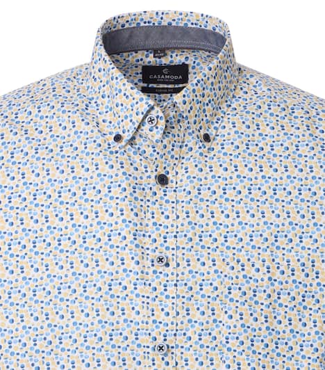 Freizeithemd Kurzarm Print Casual Fit