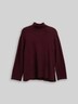 Loose Fit Strickpullover mit Stehkragen