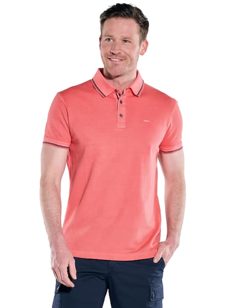 engbers Herren Polo-Shirt uni , Hellrot