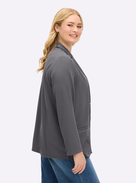 Blazer Langarm Uni Reverskragen