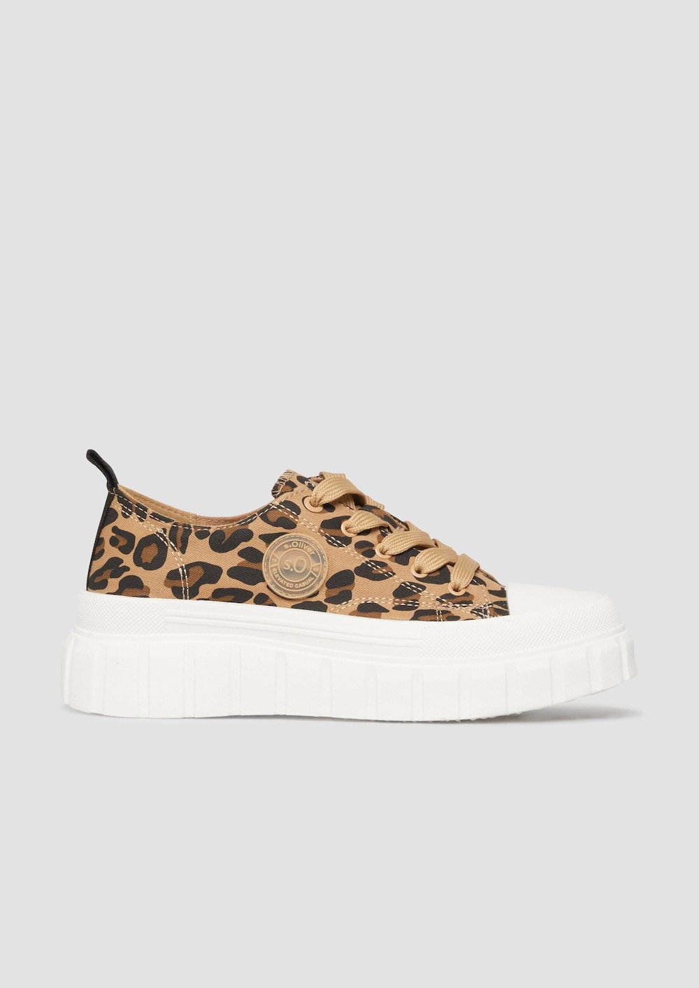 Textil-Sneaker mit Plateau-Sohle