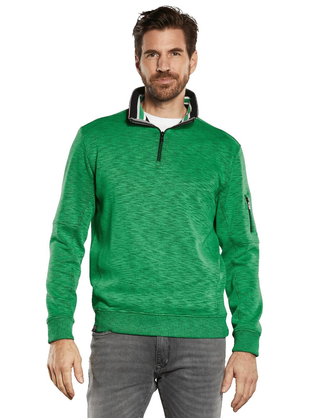 Sweatshirt mit Stehkragen