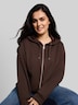 Hoodie Sweatjacke aus Scuba