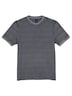 Herren Strukturiertes T-Shirt im Streifendesign , Dunkelgrau
