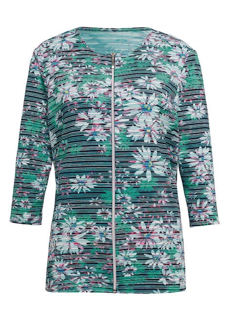 Sommerjacke mit floralem Muster
