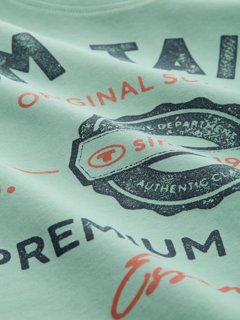 T-Shirt mit Logo Print