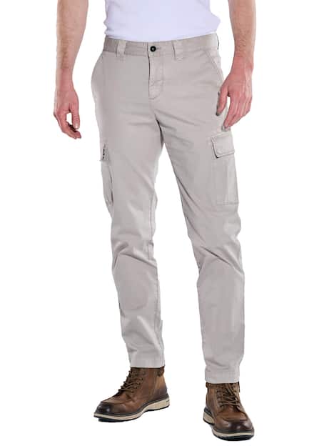 engbers Herren Cargo-Hose slim fit , Hellgrau