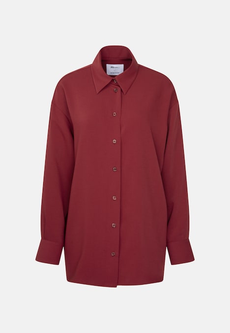 Damen Oversizebluse - Uni
