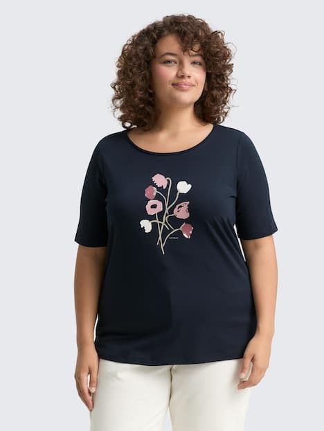 Tom Tailor Women PLUS T-Shirt Plus Size - T-Shirt mit Print