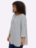 3/4-Arm-Bluse 3/4-Arm Ohne Kragen
