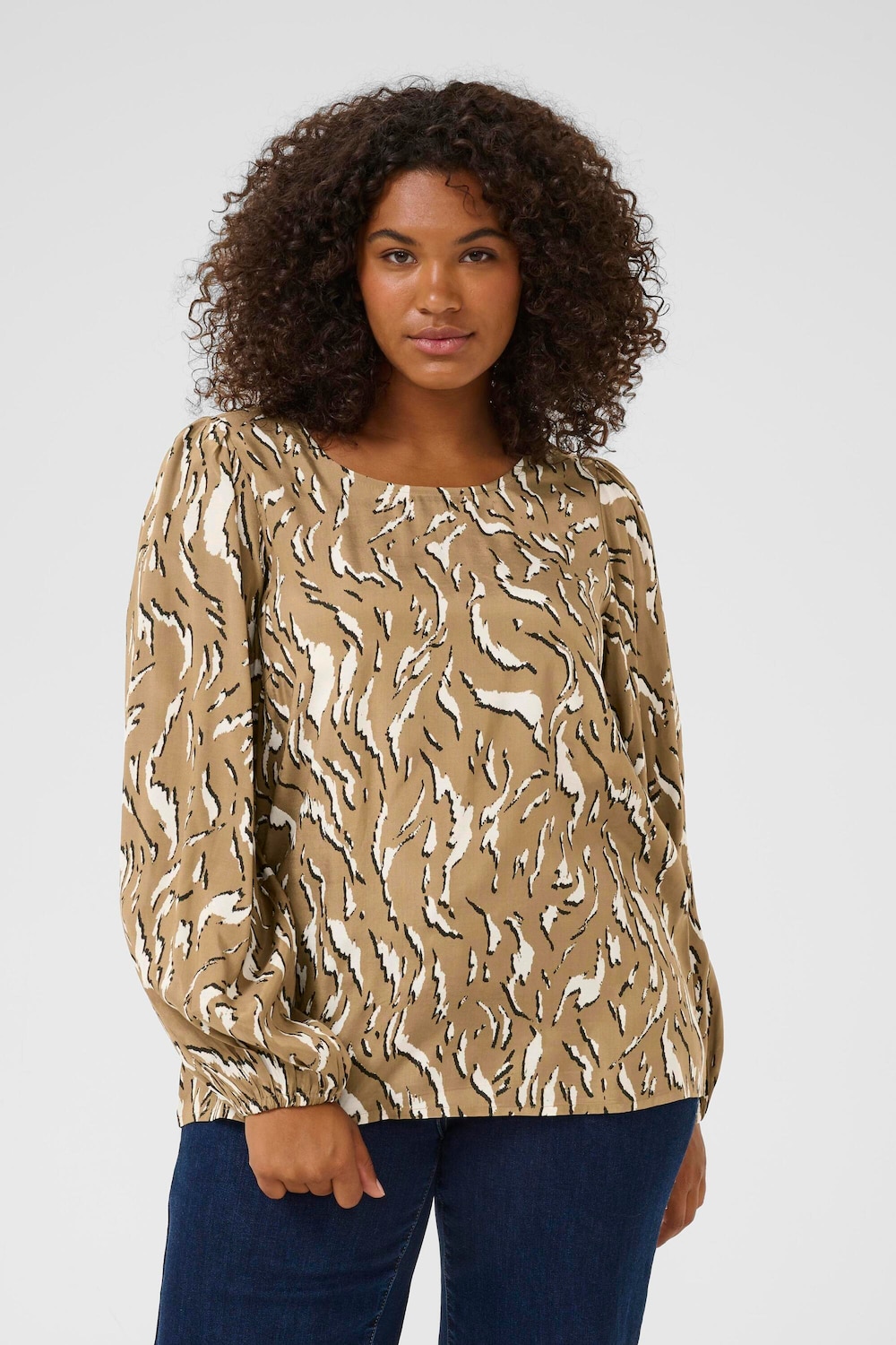 Langarm-Bluse Regular fit