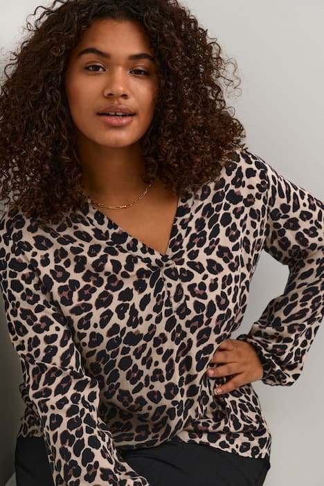 Langarm-Bluse Regular fit