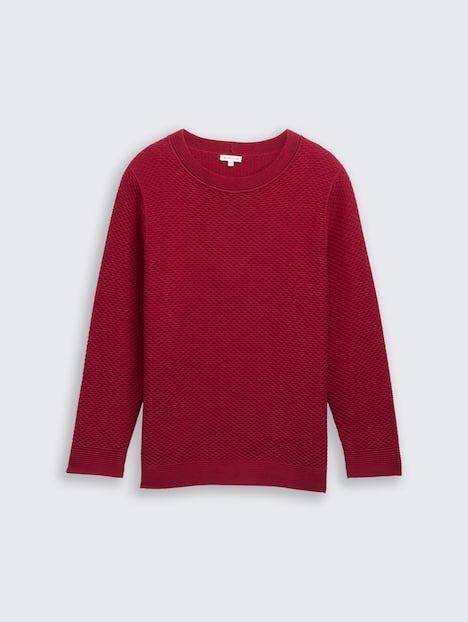 Loose Fit Strickpullover aus Baumwolle