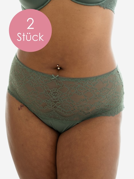High-Panty-Set Lace Basic 2er Set