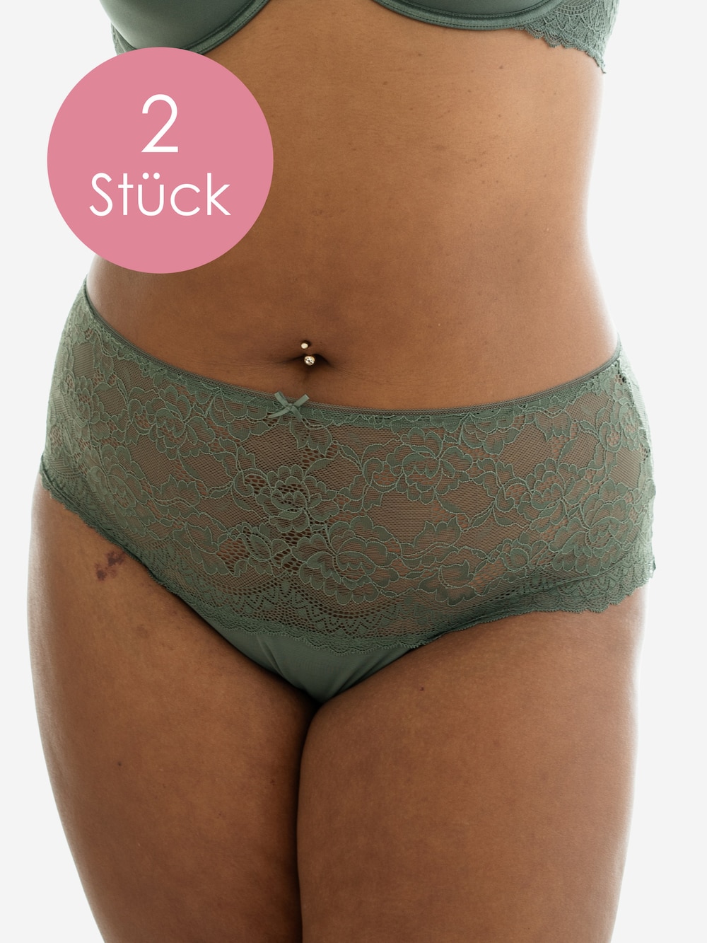 High-Panty-Set Lace Basic 2er Set