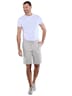 Herren Bermuda mit Tunnelzug , Hellgrau