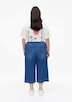 Culotte-Jeans / High Rise / Wide Fit / im Leinenmix