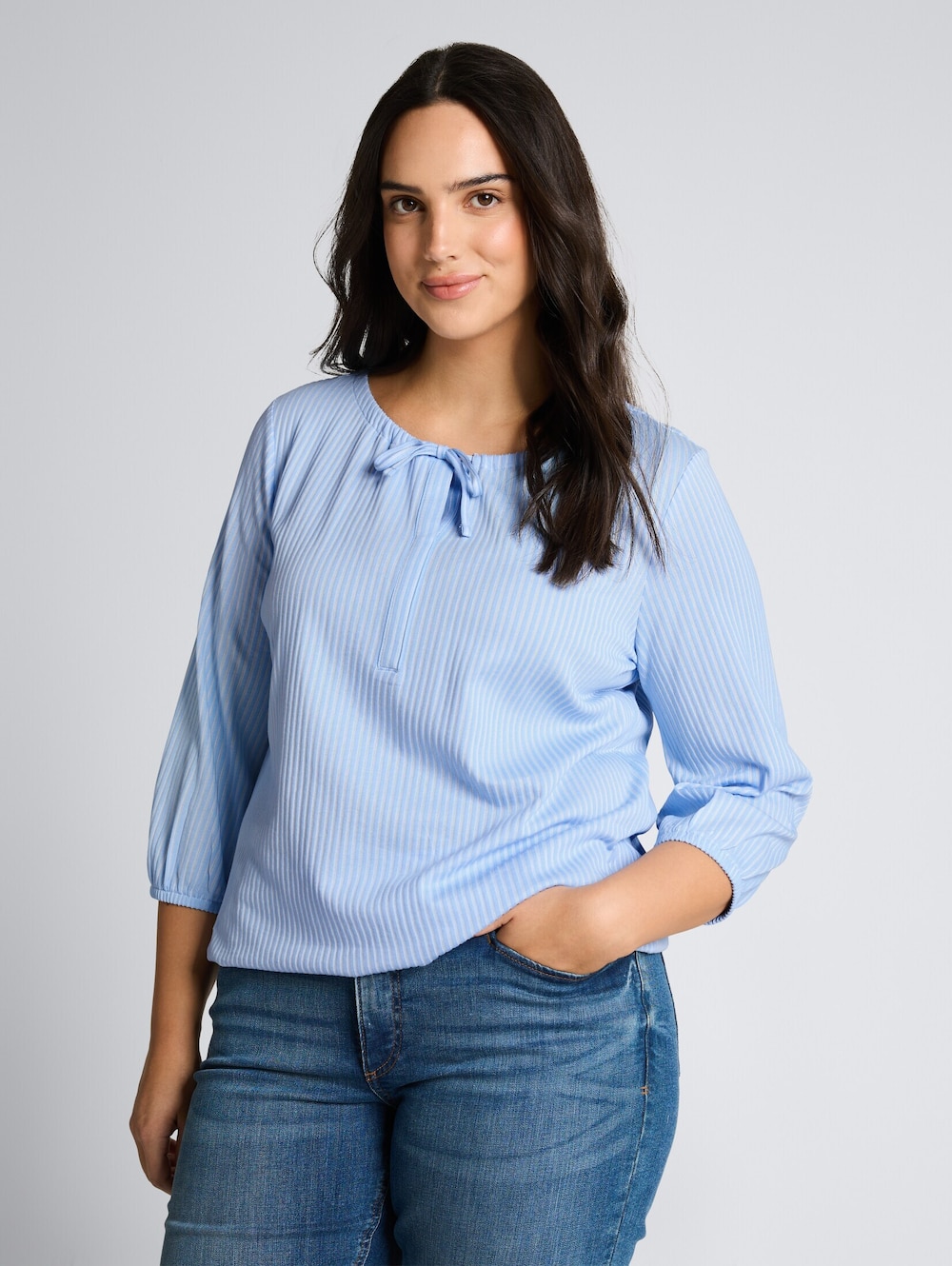 Bluse mit Streifenmuster
