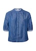 Relaxed-Fit-Bluse aus Leinenmix mit Raff-Details