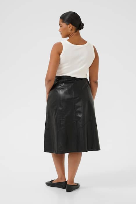 Leren rok A-shape