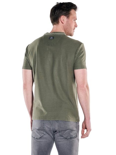 engbers Herren Henley T-Shirt , Oliv